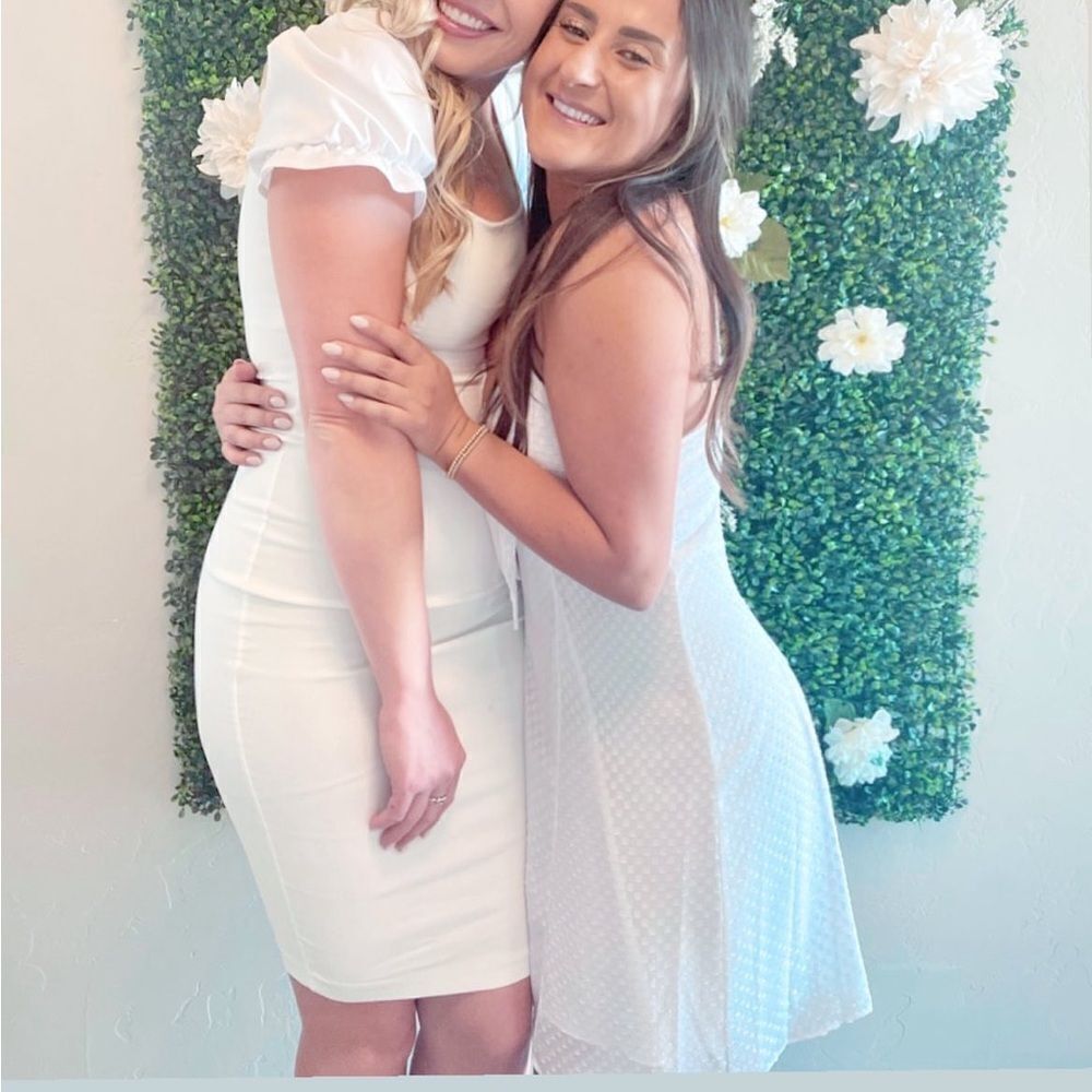 Alice+Olivia white dress